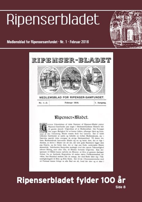 Ripenserbladets jubilæumsforside fra 2016